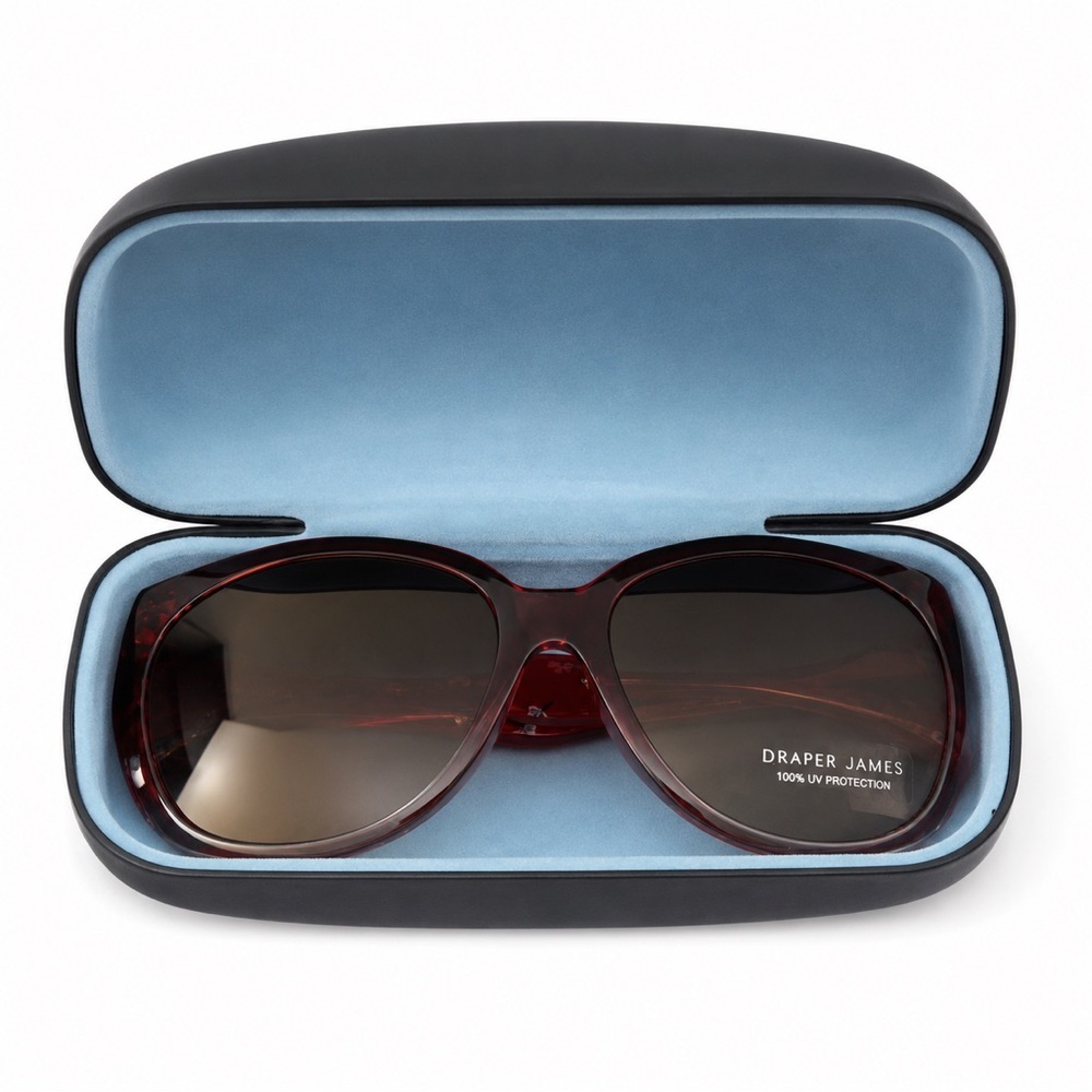 Draper James sunglasses in a blush-to-burgundy gradient with floral-print - Picture 5 of 10
